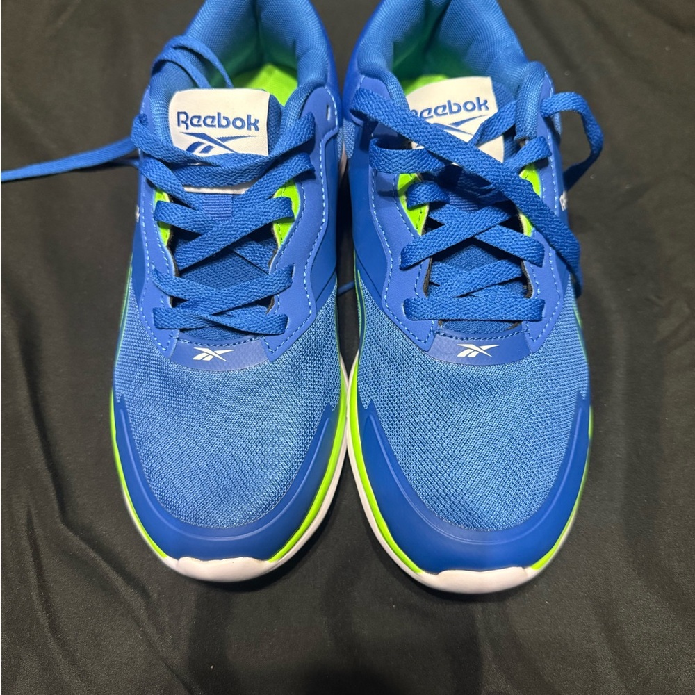 Reebok Men's Sneakers in Blue and Neon Green